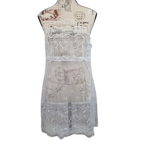 Victorias Secret Lace Sheer Babydoll Lingerie‎ White Mesh Y2K Sexy Large